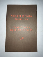 1912 North Bros. Mfg. Co. YANKEE TOOLS ICE / CREAM FREEZERS CATALOGUE . Reprint picture