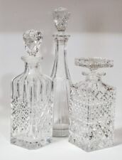 Vintage Decanters Barware Set Of Three  picture