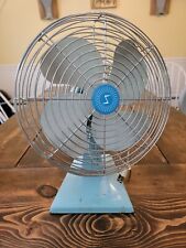 vintage superior electric fan ( Baby Blue) working all metal picture