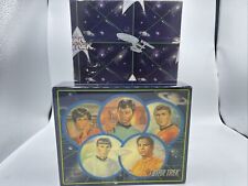 New 1991 Star Trek Crew Music Box Paramount Spock Kirk Collectible WORKS picture