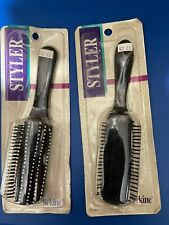 Vintage 1993 Sekine Basics Plastic Vent Hair Brush New In Package Lot Of 2 picture
