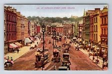 Cork-Ireland, St Patrick's Street, Vintage Cars and Buses, Vintage Postcard picture