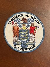 VINTAGE THOMAS H. KEAN NEW JERSEY REPUBLICAN GOVERNOR 1980s POLITICAL PATCH picture