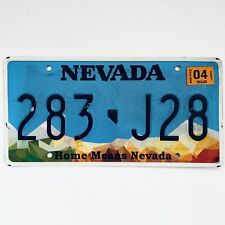 2021 United States Nevada Home Means Nevada Passenger License Plate 283 J28 picture