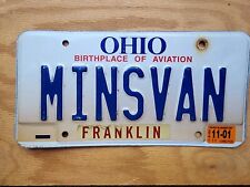 Ohio Vanity License Plate MINSVAN - Min's Van picture