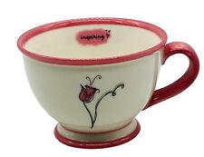 Starbucks 2006 Inspiring Pink Flower Coffee Mug Tea Cup 10 ounce Ceramic picture