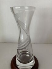 Vintage Etched swirl 6 inch Bud vase picture