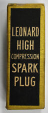 Original Vintage Leonard High Compression 14-C Spark Plug w/Box picture