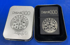 ZIPPO RARE DETROIT 300 TRICENTENNIAL DOUBLE SIDED  LIGHTER UNFIRED IN BOX @13 picture