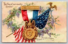 Decoration Day Postcard Sons of Veterans Flag of our Country Tucks Weikert PA picture
