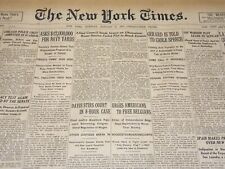 1917 JANUARY 9 NEW YORK TIMES - DAVIS STIRS COURT IN 8 HOUR CASE - NT 8739 picture