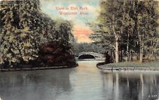View In Elm Park Worcester MA Massachusetts 1910 Postcard 4180 picture