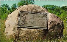 Vintage Postcard- Memorial plaque for Norridgewock Indian Villag UnPost 1960s picture