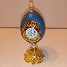 Chiellini Italian Clock Blue Marble Egg For Deck Year 2000 picture