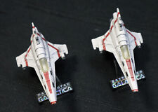 2 Loose Battlestar Galactica Titanium Die Cast Colonial Viper Mark VII - Rare picture