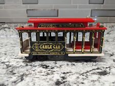 Vintage San Francisco Powell & Hyde Wood Cable Car Music Box Works  picture