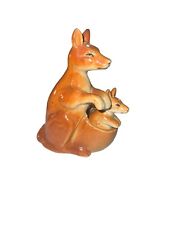 Vintage Kangaroo and Joey Nesting Salt and Pepper Shakers | Made In Japan picture