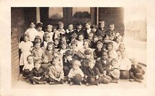 A Mess of Youngins RPPC Photo c1920 AZO Postcard picture