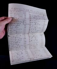1847 Handwritten List Of Fees Owed To Prince William Cty VA Courts 8 Pages picture