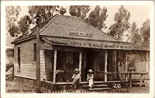 RPPC BUENA PARK CALIFORNIA Ghost Town Knotts Berry Farm Judge Roy Bean Postcard picture