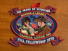 OA, Tahosa (383) 2010 100th Anniversary of BSA Fall Fellowship Patch (eX2010-2) picture