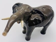 Vintage Beswick Elephant with Tusks England 7”Long Brown 33 picture