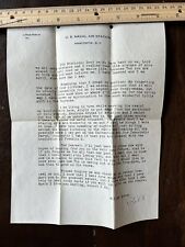 1932 U.S. NAVAL STATION LETTER DISCUSSING NOMINATION OF FDR AS PRESIDENT picture