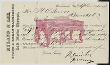 Vintage 1884 Document Ryland & Lee PIANOS & Oregons Bill Richmond Virginia 🩷 picture
