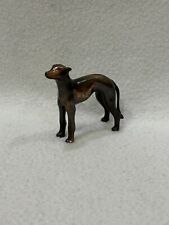 Miniature Bronzed Metal Pointer Dog Decor Figure picture