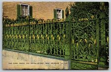 Postcard The Corn Fence 915 Royal Street New Orleans Louisiana LA Posted '53 picture