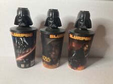 Three 7-Eleven Star Wars 2005 Slurpee Cups with Lids (Darth Vader) 7-11 Cups picture