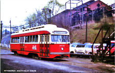 Pittsburgh Pennsylvania Postcard Trolley Interurban Tram RPPC 1950s Reprint picture