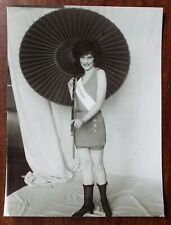 Vintage 1924 Miss Pittsburgh Press Photo, Antique Bathing Suit and Umbrella picture