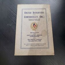 United Daughters of the Confederacy 56th Annual Convention Minutes November 1949 picture