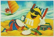 M&M's Candy - Hanging at the Beach, Surfing, Tanning, Boombox, Postcard picture