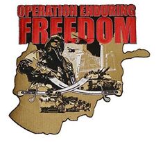 OPERATION ENDURING FREEDOM LARGE BACK PATCH OEF AFGHANISTAN VETERAN picture