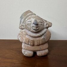 Pre Columbian Small Mayan Whistle Make Figure Effigy 3.5”   - Missing Headdres picture