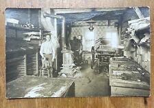 Printing Press Movable Type Newspaper Office Campbell MN RPPC 1910 picture