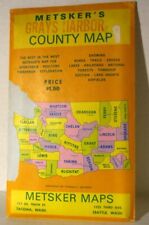 Metsker’s Maps Of Washington State Grays Harbor County ‘50s/’60s(E) picture
