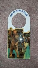 Vintage 1989 The Wizard of Oz DON'T BE AFRAID TO KNOCK Door Hanger picture