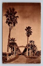 Fresno CA-California, Las Palmas Vineyard Entrance, Vintage c1911 Postcard picture