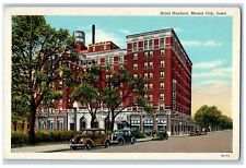 Mason City Iowa IA Postcard Hotel Hanford Building Exterior c1940's Vintage Cars picture