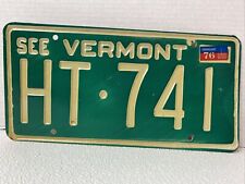 1976 Vermont See Vermont License Plate HT-741 Collectible 76 Tags picture