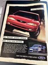 1995 Original Print Ad Of The Ford Mustang GT.  Great For Framing picture