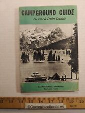 Vintage 1963-64 Campground Guide For Tent & Trailer Tourists Blue Rapids Kansas picture