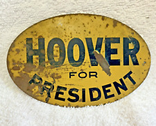 Vintage Antique Auto Radiator Badge, HOOVER FOR PRESIDENT picture