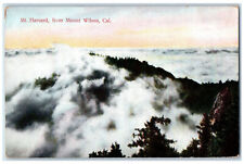 1913 Cloudy Mt. Harvard from Mount Wilson California CA Posted Postcard picture