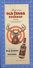 Vintage Print Ad Old Stagg Kentucky Straight Bourbon Frankfort KY 13.5