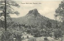 c1908 Postcard; Thumb Butte near Prescott AZ Landscape Yavapai County, Posted picture
