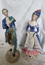 Vintage Goldscheider Everlast Rendezvous French Pair of Figurines OUTSTANDING  picture